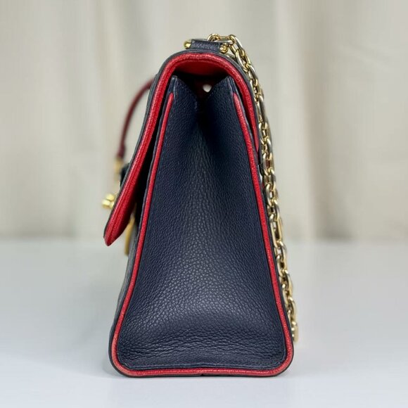 Louis Vuitton Empreinte Crossbody Bag Navy Blue with Red Trim & Gold Hardware - Picture 2 of 8